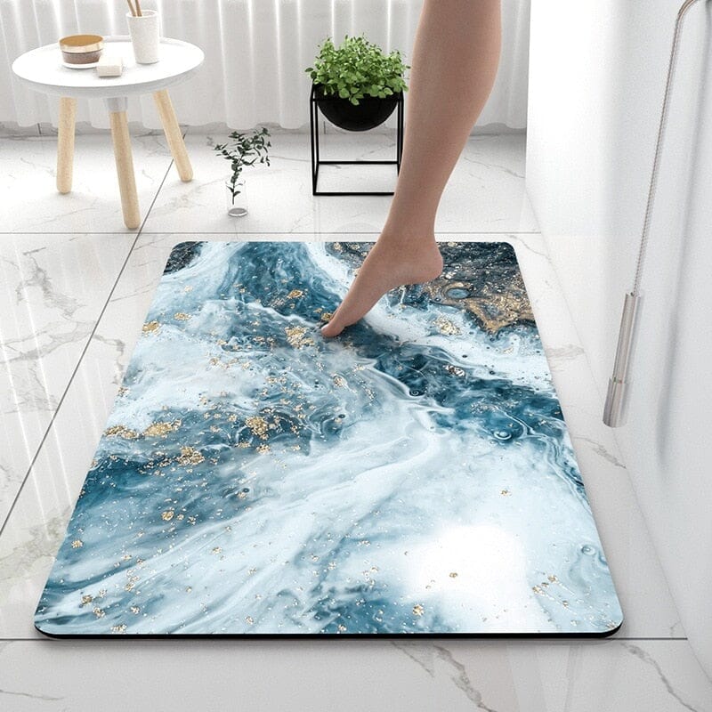 rugs Marble Non-slip Rubber Bathroom Matt sold by Fleurlovin, Free Shipping Worldwide