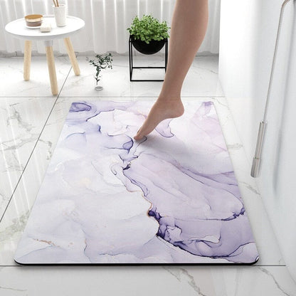 rugs Marble Non-slip Rubber Bathroom Matt sold by Fleurlovin, Free Shipping Worldwide