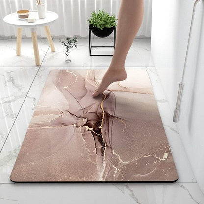 rugs Marble Non-slip Rubber Bathroom Matt sold by Fleurlovin, Free Shipping Worldwide