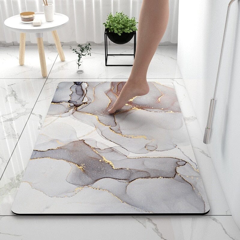 rugs Marble Non-slip Rubber Bathroom Matt sold by Fleurlovin, Free Shipping Worldwide