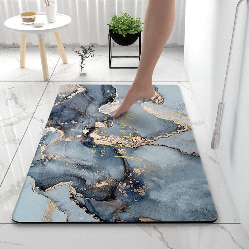 rugs Marble Non-slip Rubber Bathroom Matt sold by Fleurlovin, Free Shipping Worldwide