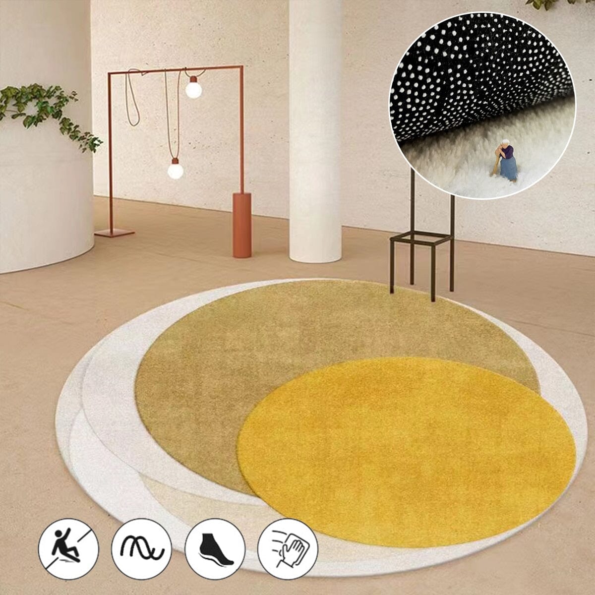 rugs Modern round carpets sold by Fleurlovin, Free Shipping Worldwide