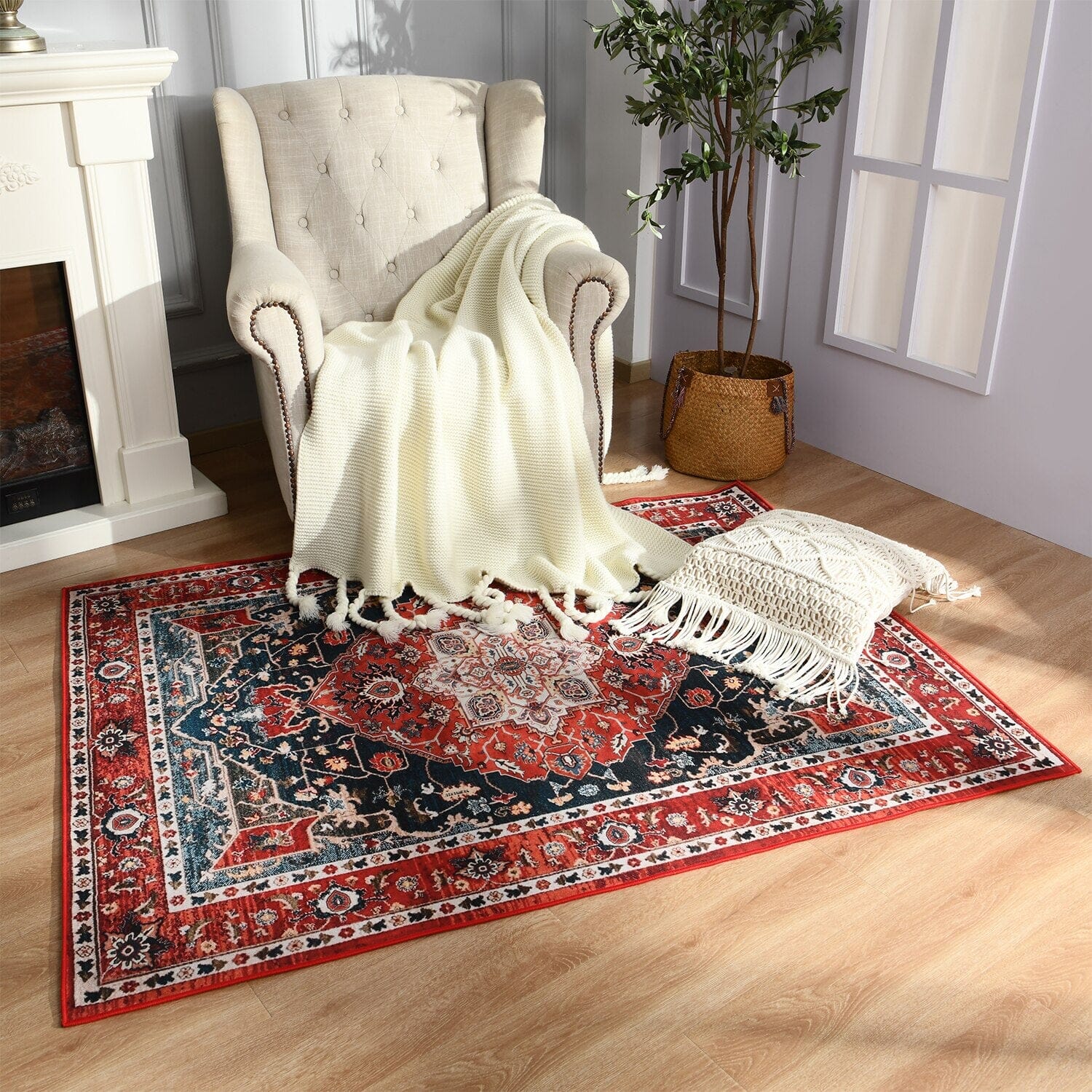 rugs Retro  Persian Rug sold by Fleurlovin, Free Shipping Worldwide