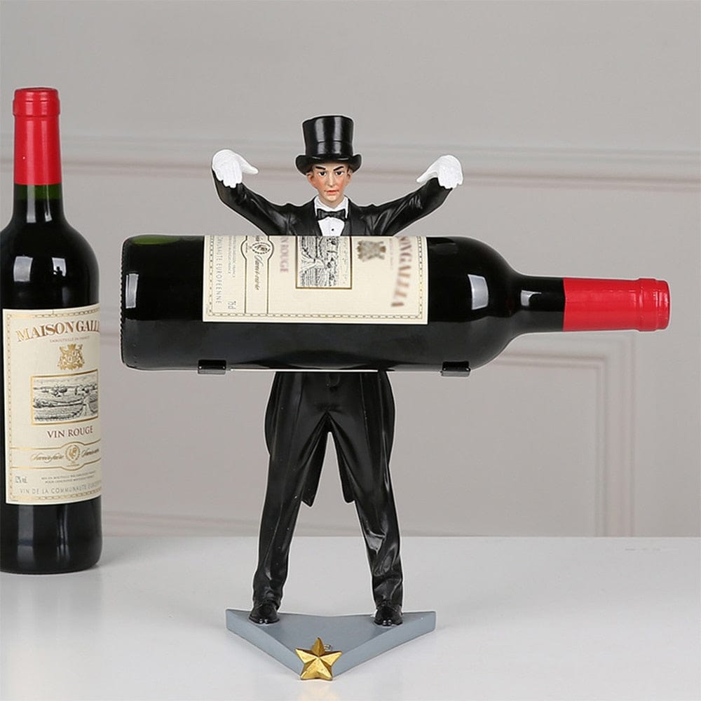 Wine Rack with Magician Figurine - Premium  from Fleurlovin - Just $99.95! Shop now at Fleurlovin