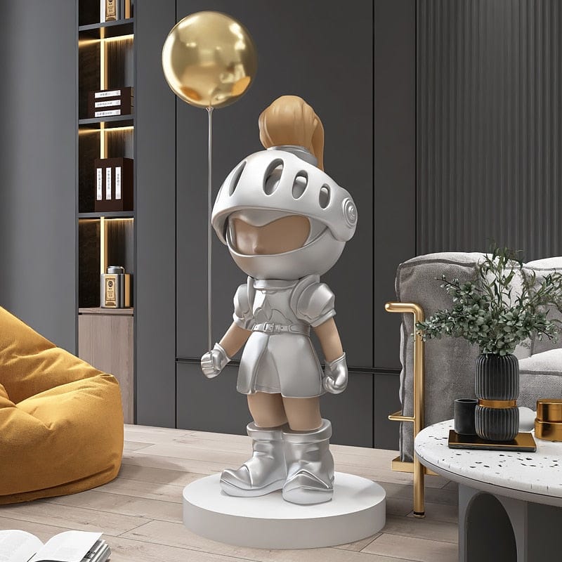 Statue of a Knight with Balloon - Premium  from Fleurlovin - Just $799.95! Shop now at Fleurlovin