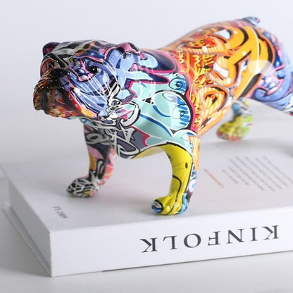 Bulldog Painted with Graffiti - Premium  from Fleurlovin - Just $129.95! Shop now at Fleurlovin