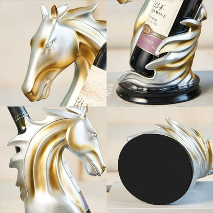 Wine Holder with Majestic Horse Design