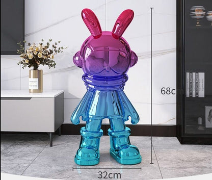 Statue of Star Rabbit Landing on Moon - Premium  from Fleurlovin - Just $749.95! Shop now at Fleurlovin