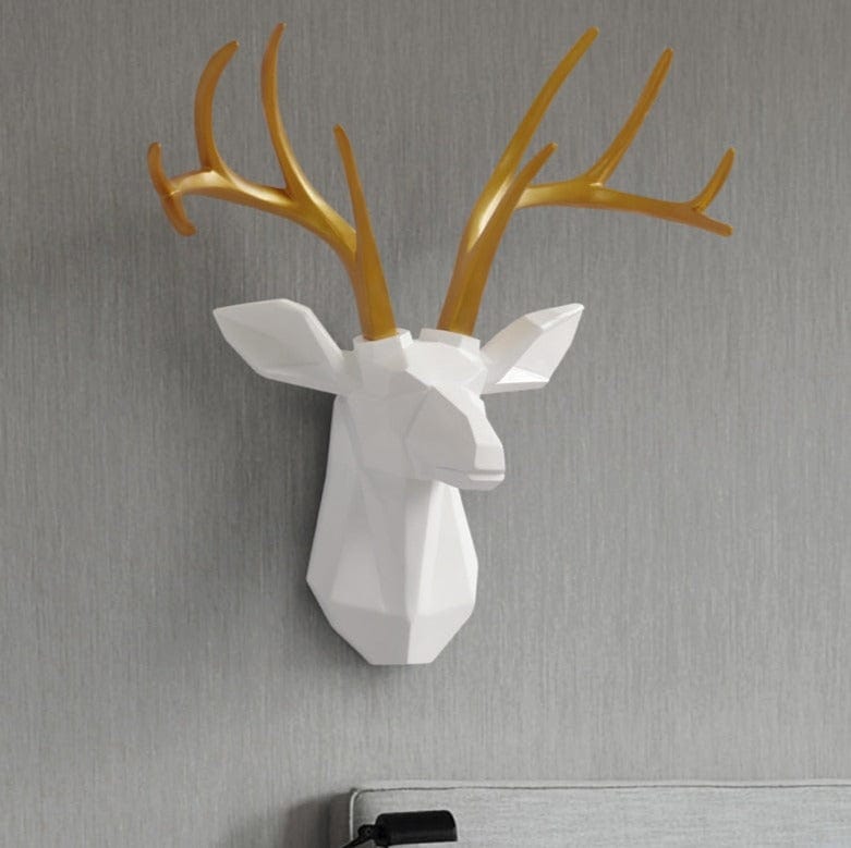 Geometric Wall Decoration with Deer Head - Premium  from Fleurlovin - Just $189.95! Shop now at Fleurlovin