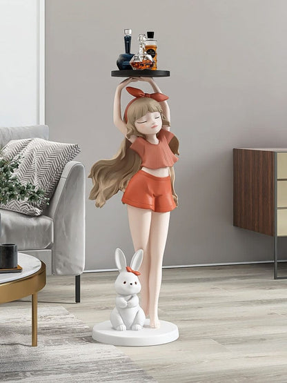 Statue of a Nordic Cartoon Girl - Premium  from Fleurlovin - Just $799.95! Shop now at Fleurlovin