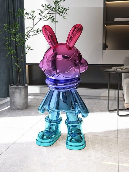 Statue of Star Rabbit Landing on Moon - Premium  from Fleurlovin - Just $749.95! Shop now at Fleurlovin