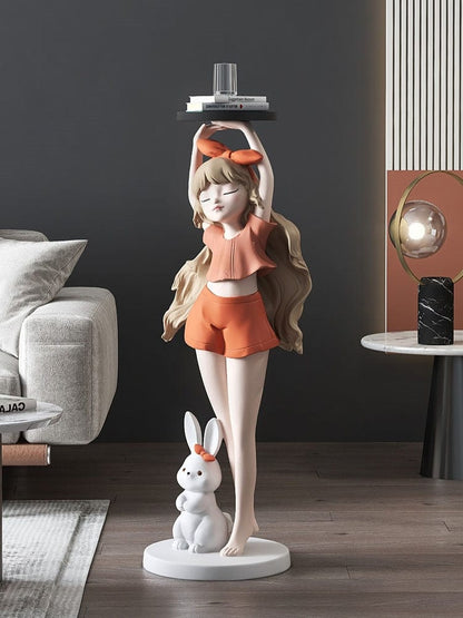 Statue of a Nordic Cartoon Girl - Premium  from Fleurlovin - Just $799.95! Shop now at Fleurlovin