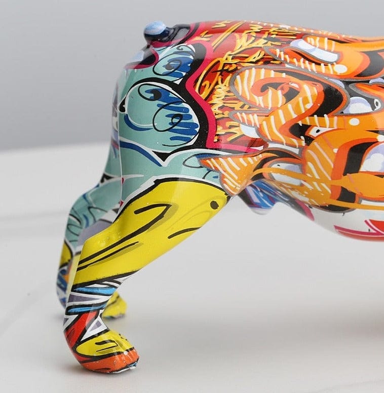 Bulldog Painted with Graffiti - Premium  from Fleurlovin - Just $129.95! Shop now at Fleurlovin