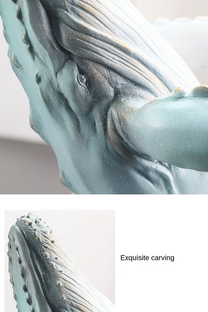 Sculpture of Blue Whale Riding a Wave - Premium  from Fleurlovin - Just $599.95! Shop now at Fleurlovin