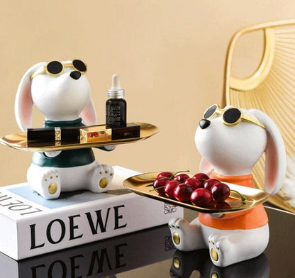 Tray Holder with Puppy Butler Design - Premium  from Fleurlovin - Just $114.95! Shop now at Fleurlovin