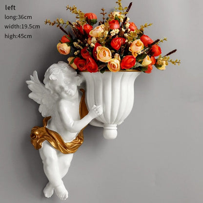 Flower Vase with European Cupid Design - Premium  from Fleurlovin - Just $169.95! Shop now at Fleurlovin