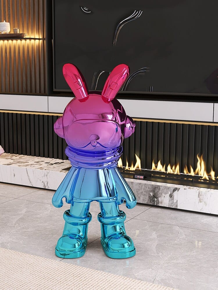 Statue of Star Rabbit Landing on Moon - Premium  from Fleurlovin - Just $749.95! Shop now at Fleurlovin