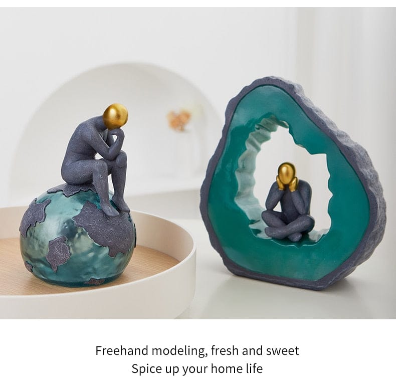 Sculpture of a Meditating Solitude - Premium  from Fleurlovin - Just $89.95! Shop now at Fleurlovin