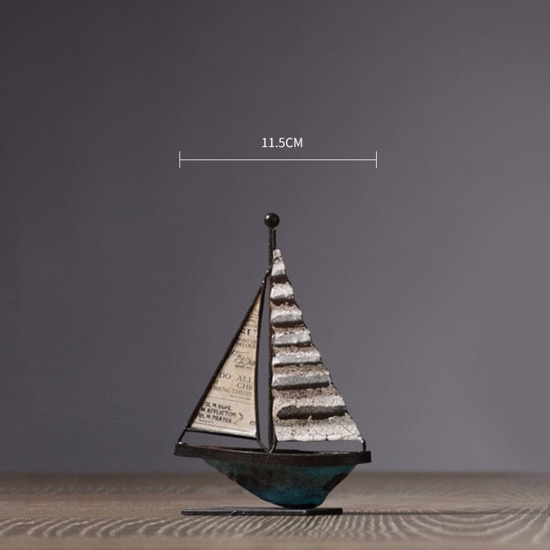 Retro Ornament of a Sailboat