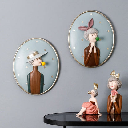 Wall Decoration Depicting a Nordic Lady - Premium  from Fleurlovin - Just $49.95! Shop now at Fleurlovin