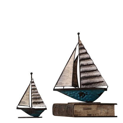 Retro Ornament of a Sailboat