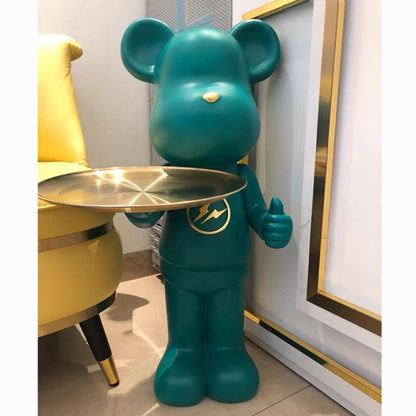 Statue of a Bear in a Flashy Pose