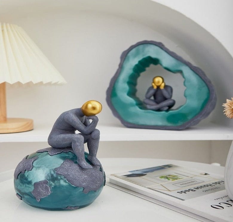 Sculpture of a Meditating Solitude - Premium  from Fleurlovin - Just $89.95! Shop now at Fleurlovin