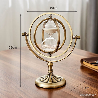 Hourglass with Multiverse-Inspired Metal Design