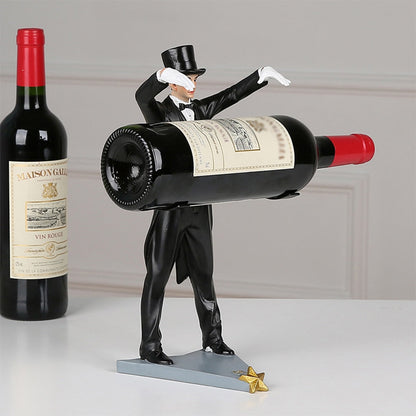 Wine Rack with Magician Figurine - Premium  from Fleurlovin - Just $99.95! Shop now at Fleurlovin