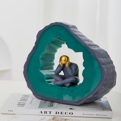 Sculpture of a Meditating Solitude - Premium  from Fleurlovin - Just $89.95! Shop now at Fleurlovin