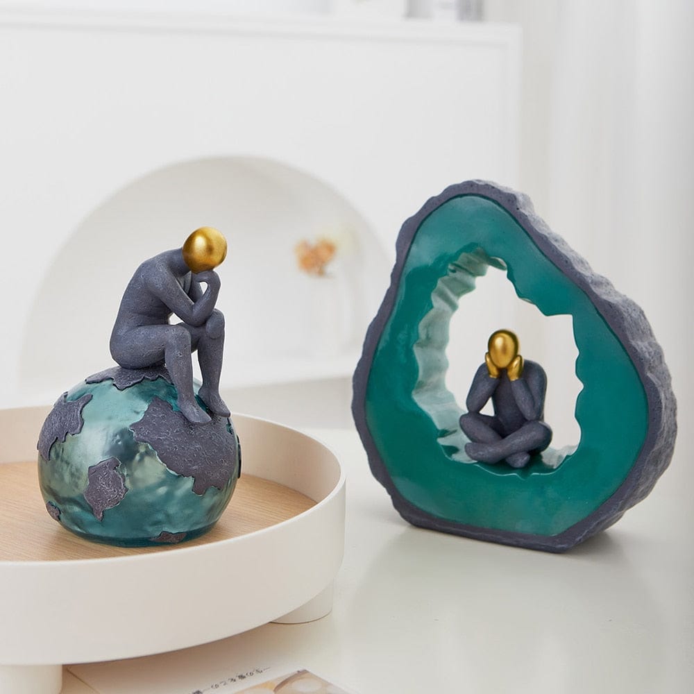 Sculpture of a Meditating Solitude - Premium  from Fleurlovin - Just $89.95! Shop now at Fleurlovin