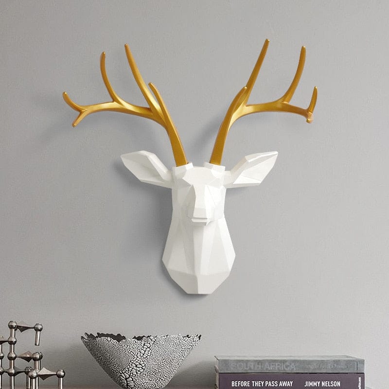 Geometric Wall Decoration with Deer Head - Premium  from Fleurlovin - Just $189.95! Shop now at Fleurlovin