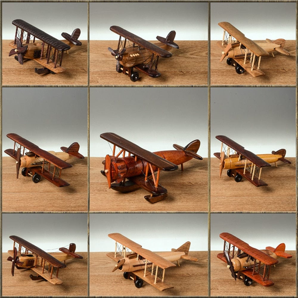 Retro Aircraft Made of Wood - Premium  from Fleurlovin - Just $64.95! Shop now at Fleurlovin