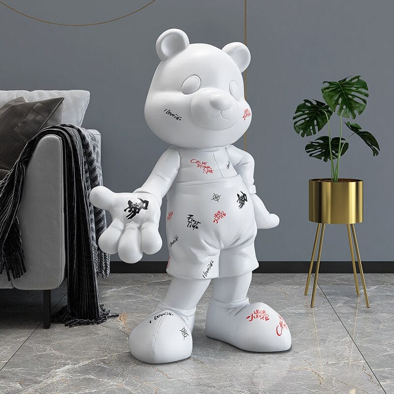 Modern Comic Bear Sculpture, Life Size