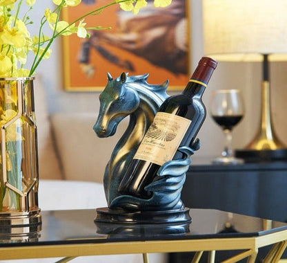 Wine Holder with Majestic Horse Design