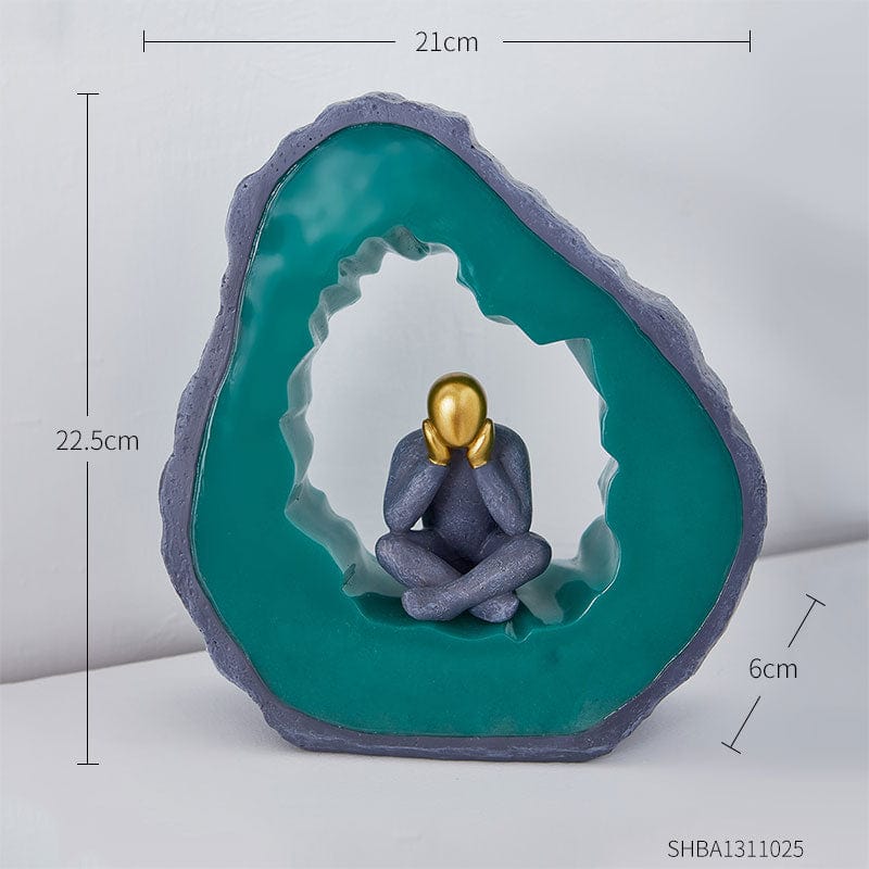 Sculpture of a Meditating Solitude - Premium  from Fleurlovin - Just $89.95! Shop now at Fleurlovin