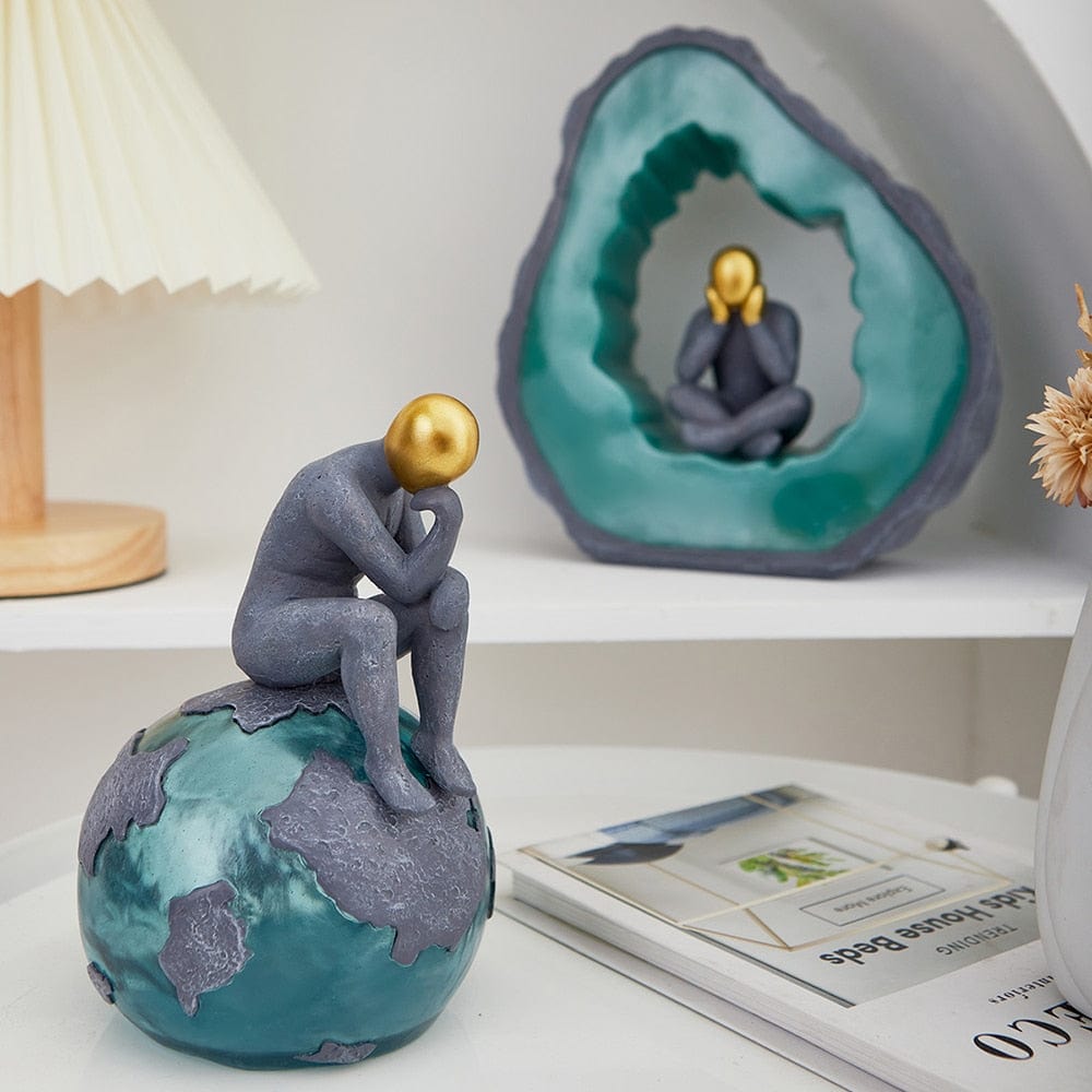 Sculpture of a Meditating Solitude - Premium  from Fleurlovin - Just $89.95! Shop now at Fleurlovin