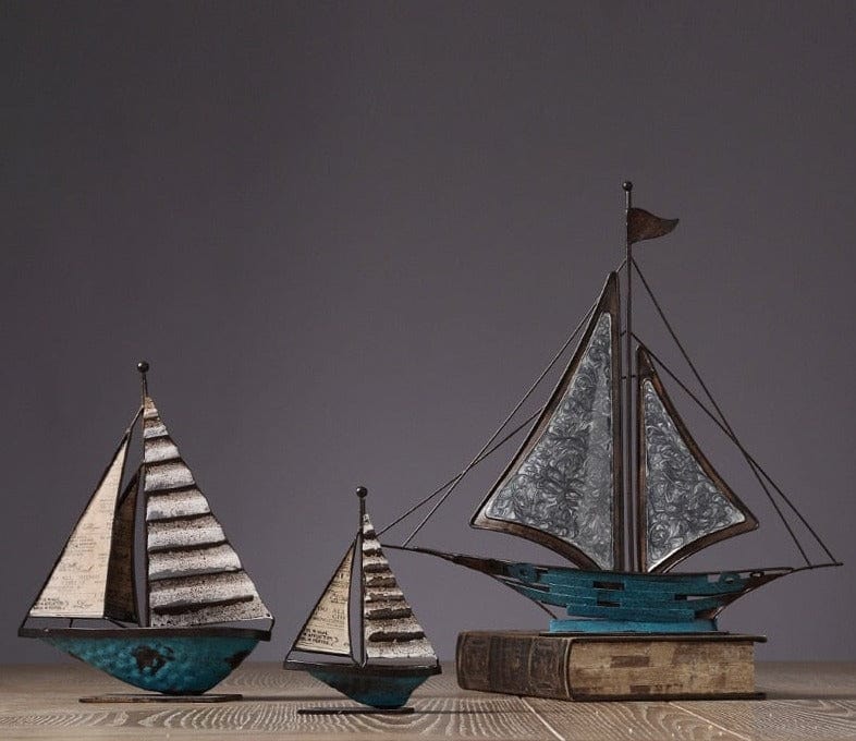 Retro Ornament of a Sailboat