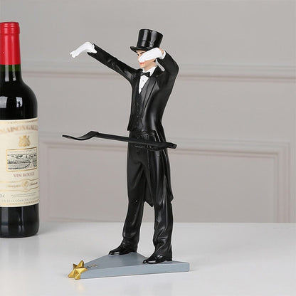 Wine Rack with Magician Figurine - Premium  from Fleurlovin - Just $99.95! Shop now at Fleurlovin