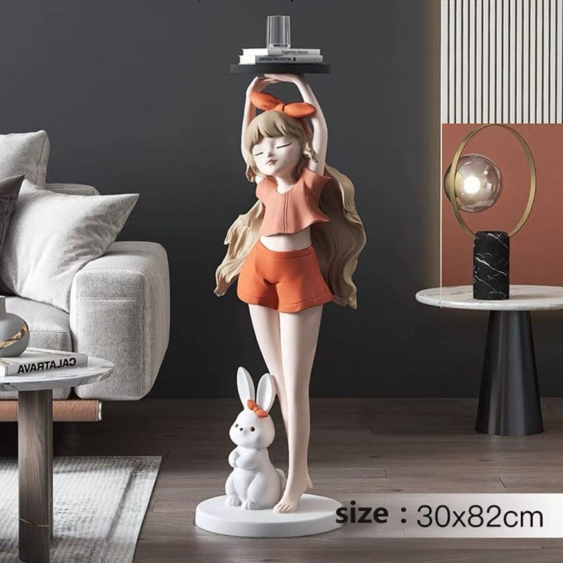 Statue of a Nordic Cartoon Girl - Premium  from Fleurlovin - Just $799.95! Shop now at Fleurlovin