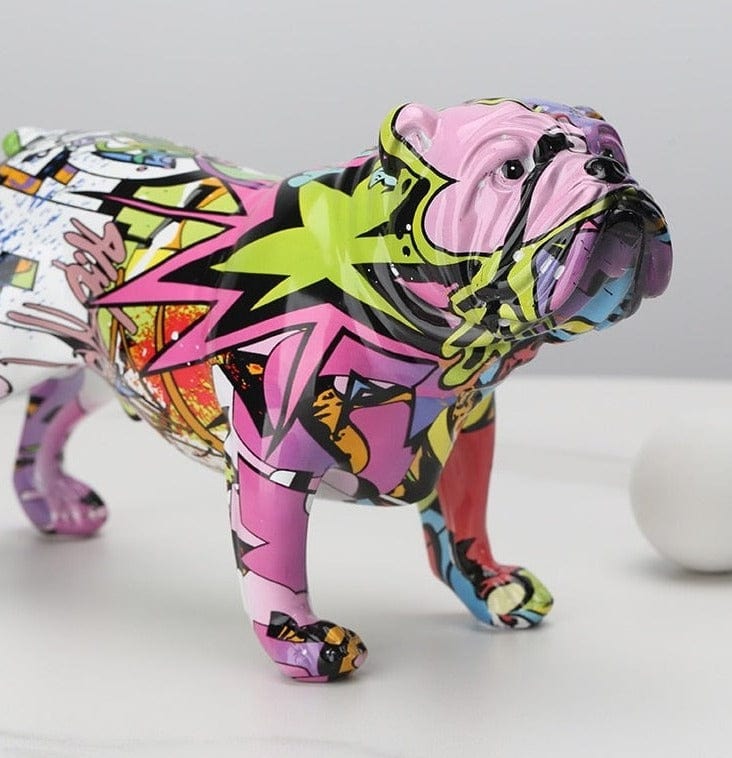 Bulldog Painted with Graffiti - Premium  from Fleurlovin - Just $129.95! Shop now at Fleurlovin