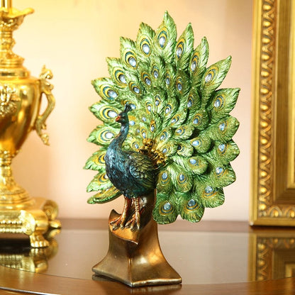 Pavo real vintage ornamental