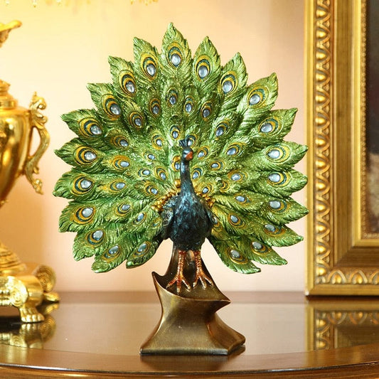 Pavo real vintage ornamental