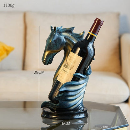 Wine Holder with Majestic Horse Design