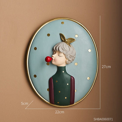 Wall Decoration Depicting a Nordic Lady - Premium  from Fleurlovin - Just $49.95! Shop now at Fleurlovin