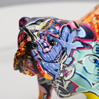 Bulldog Painted with Graffiti - Premium  from Fleurlovin - Just $129.95! Shop now at Fleurlovin