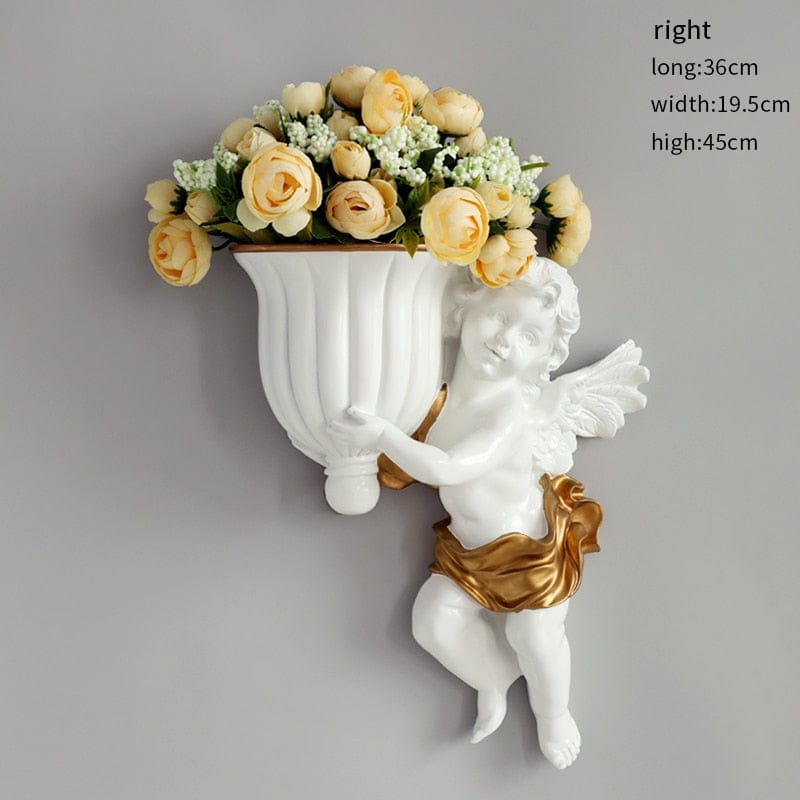 Flower Vase with European Cupid Design - Premium  from Fleurlovin - Just $169.95! Shop now at Fleurlovin