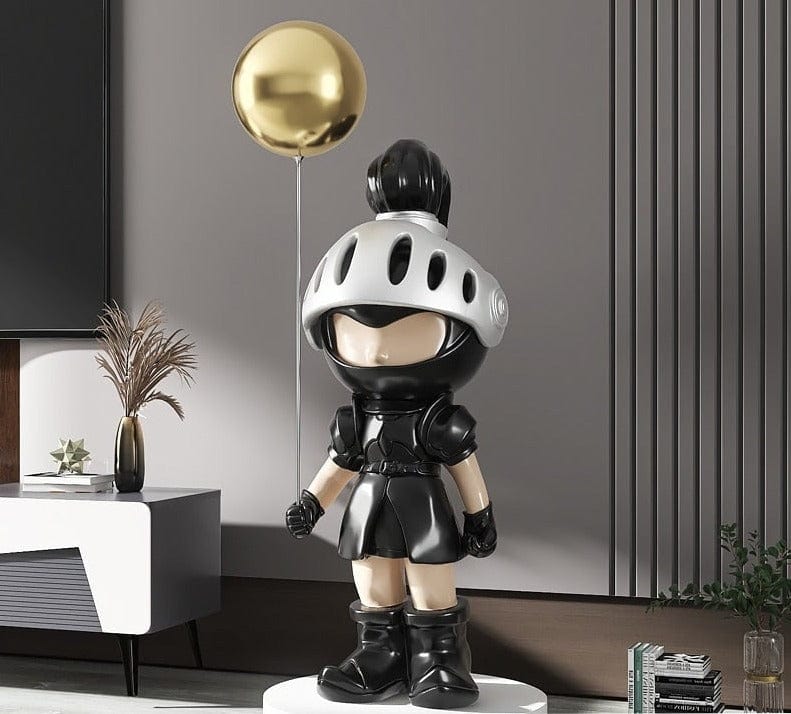 Statue of a Knight with Balloon - Premium  from Fleurlovin - Just $799.95! Shop now at Fleurlovin