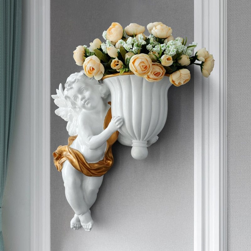 Flower Vase with European Cupid Design - Premium  from Fleurlovin - Just $169.95! Shop now at Fleurlovin