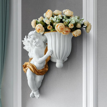 Flower Vase with European Cupid Design - Premium  from Fleurlovin - Just $169.95! Shop now at Fleurlovin